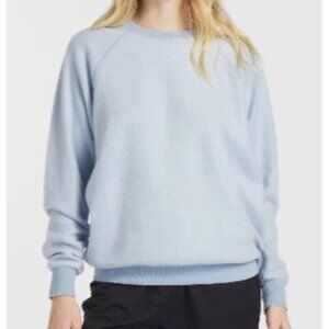 Feat Blanket Blend Crewneck Burr Blue Sweater Women Size XXL NWT